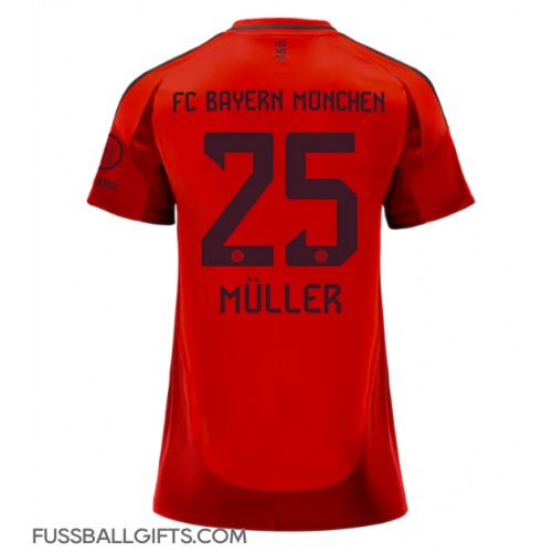 Bayern Munich Thomas Muller #25 Fußballbekleidung Heimtrikot Damen 2024-25 Kurzarm